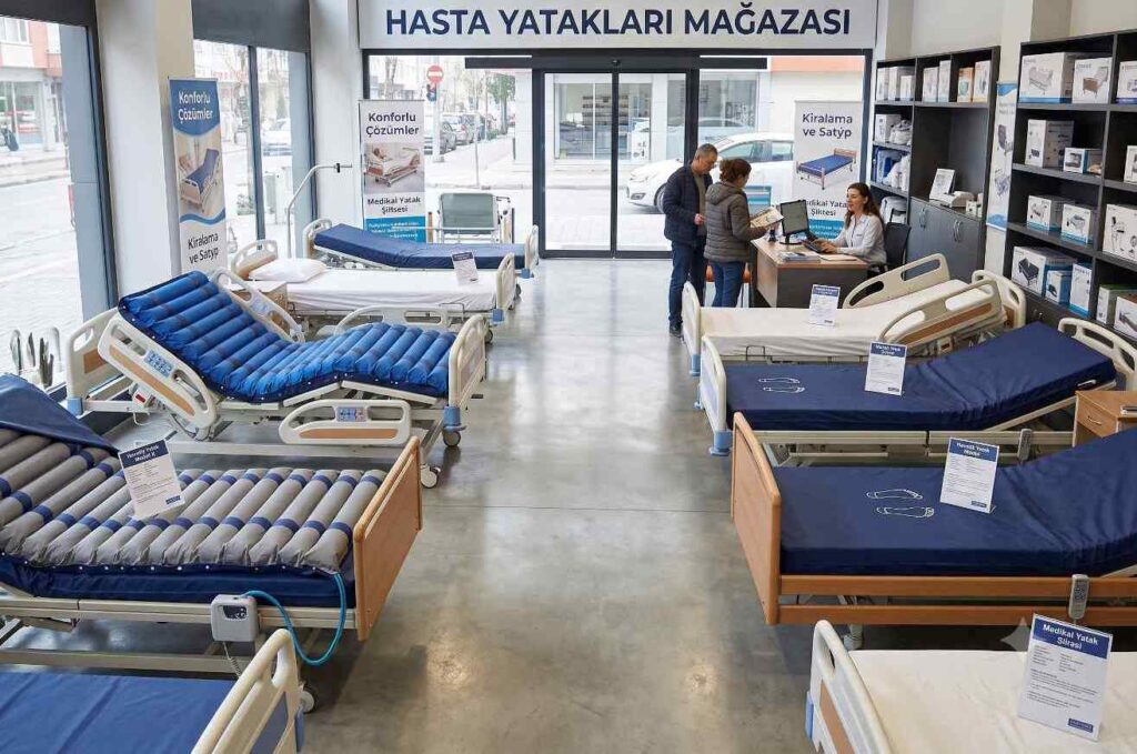Pozisyonu ayarlanabilen motorlu hasta yatağı modelleri